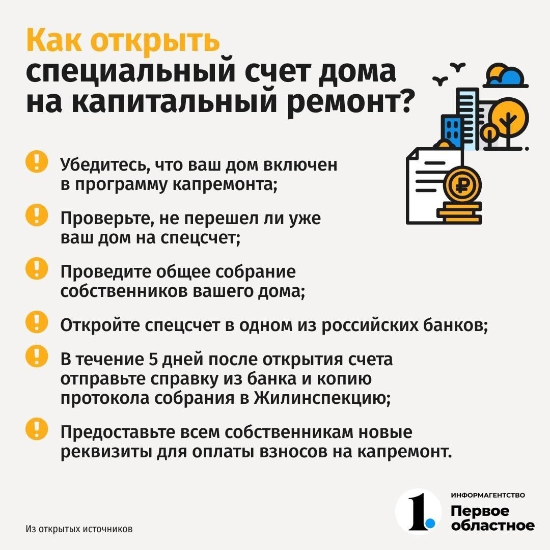 Что такое специальный счет для капитального ремонта?