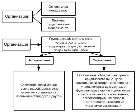 Типы организаций и их роль